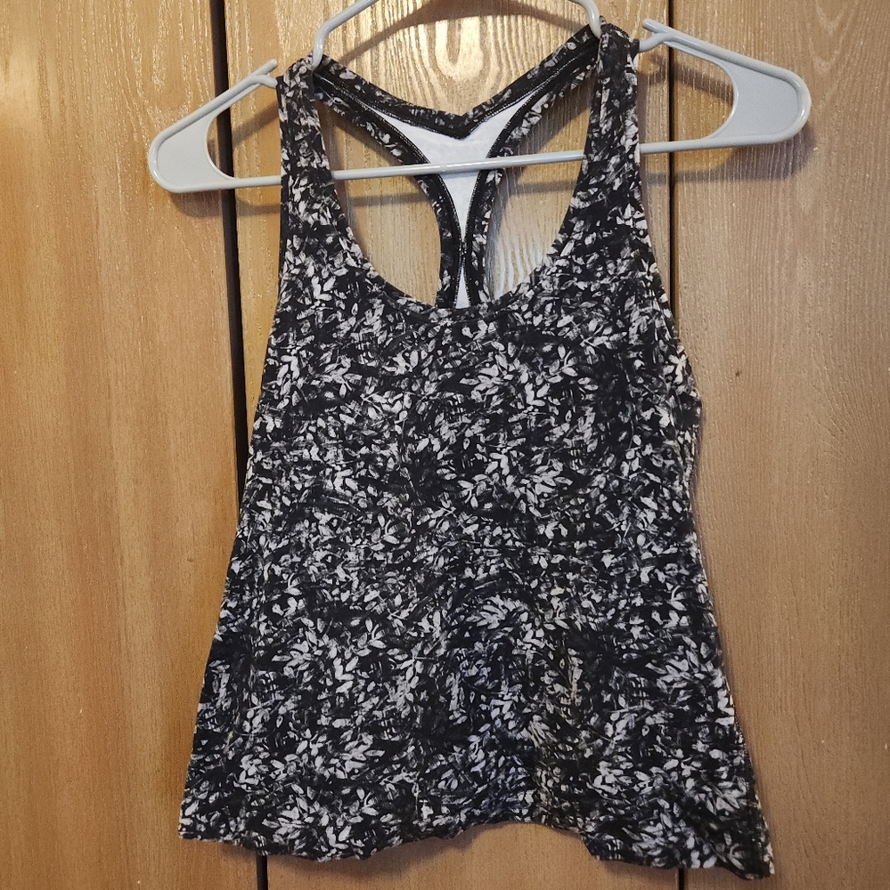 Lululemon Cool Racerback Short Tank Women S Blossom Overlay Starlight Multi Nulu